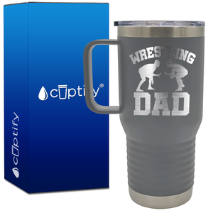 Wrestling Dad 20oz Wrestling Travel Mug