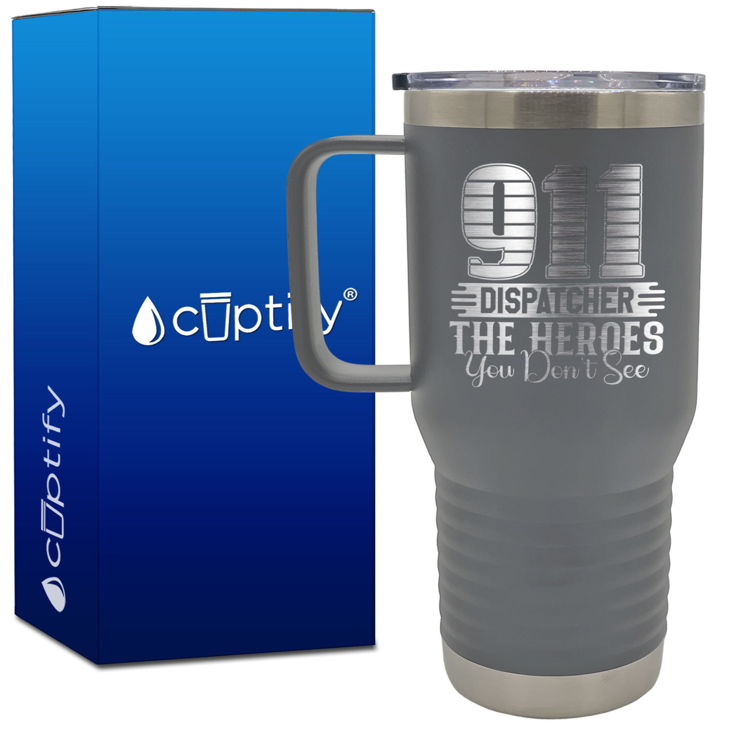 911 Dispatcher the Heroes You Dont See 20oz Dispatcher Travel Mug