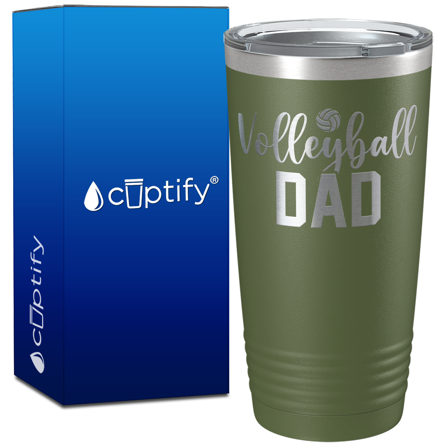 Volleyball Dad on 20oz Volleyball Tumbler