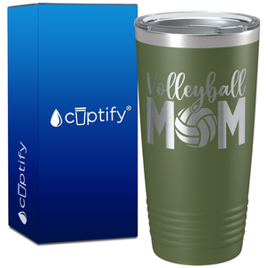 Volleyball Mom on 20oz Volleyball Tumbler