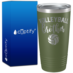 Volleyball Brother on 20oz Volleyball Tumbler