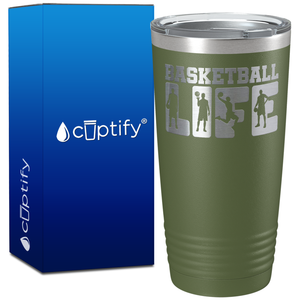 Basketball Life on 20oz Tumbler