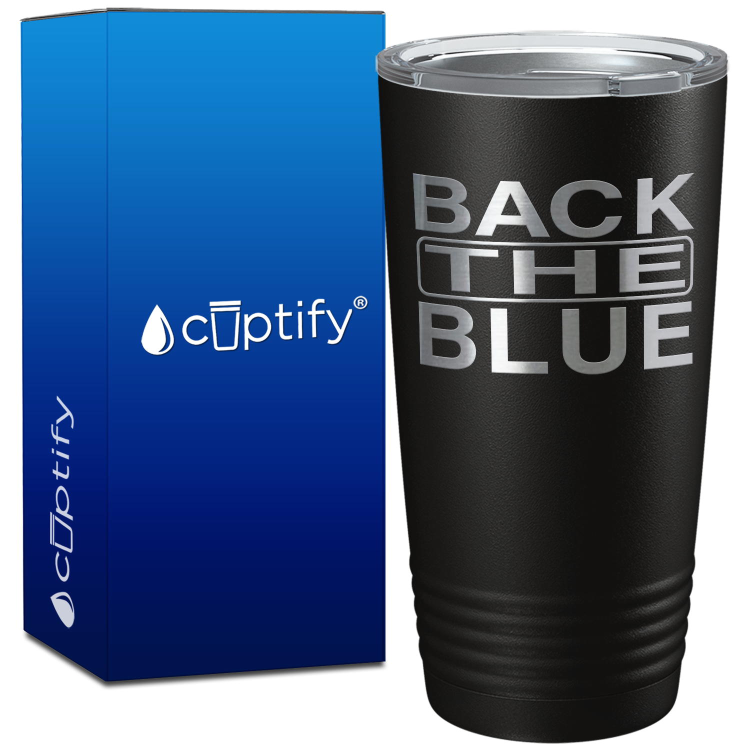 Back the Blue on 20oz Tumbler