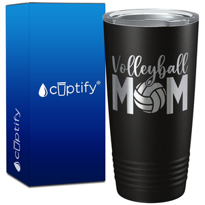 Volleyball Mom on 20oz Volleyball Tumbler