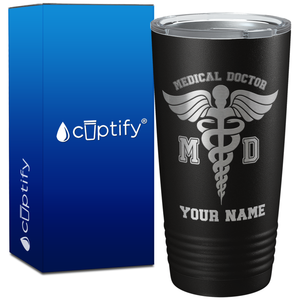 Personalized MD Medical Doctor on 20oz Tumbler