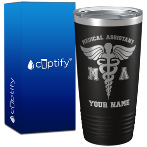 Personalized MA Medical Assistant on 20oz Tumbler