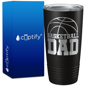 Basketball Dad Half Ball on 20oz Tumbler