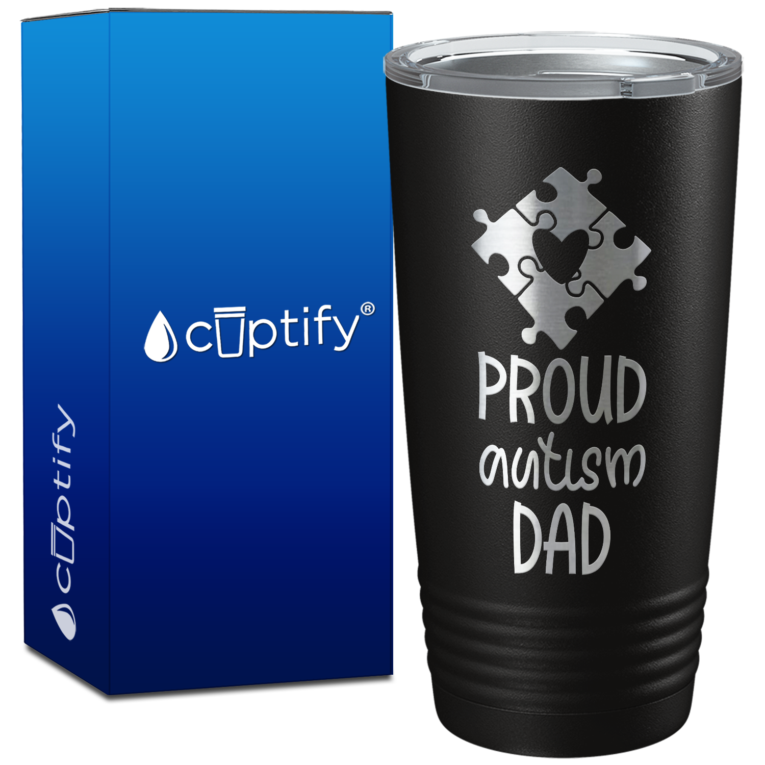 Proud Autism Dad on 20oz Tumbler