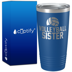 Volleyball Sister Half Ball on 20oz Volleyball Tumbler