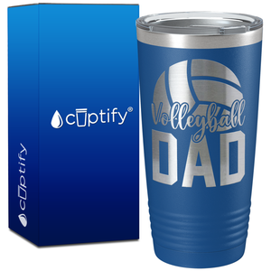 Volleyball Dad Half Ball on 20oz Volleyball Tumbler