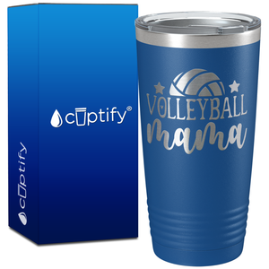 Volleyball Mama Stars on 20oz Volleyball Tumbler