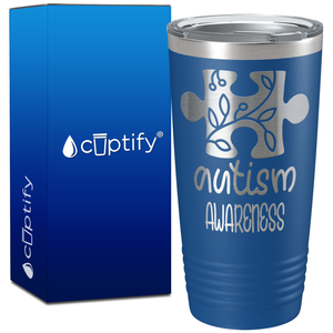 Autism Awareness Puzzle on 20oz Tumbler