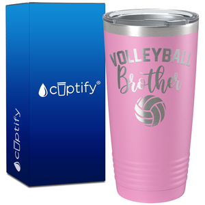 Volleyball Brother on 20oz Volleyball Tumbler