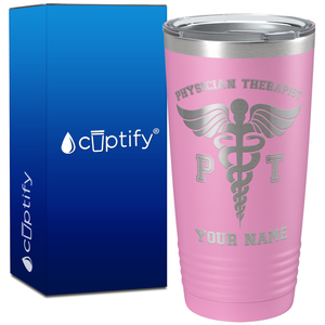 Personalized PT Physician Therapist on 20oz Tumbler