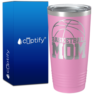 Basketball Mom Half Ball on 20oz Tumbler