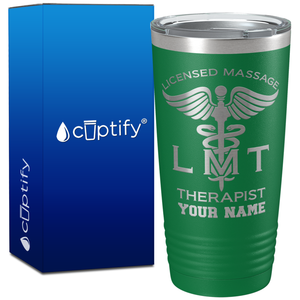 Personalized LMT Licensed Massage Therapist on 20oz Tumbler