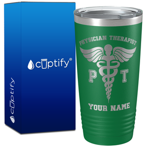 Personalized PT Physician Therapist on 20oz Tumbler