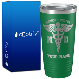 Personalized MD Medical Doctor on 20oz Tumbler