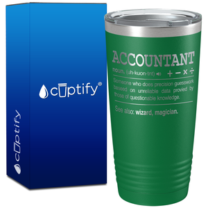 Accountant Noun Definition on 20oz Tumbler