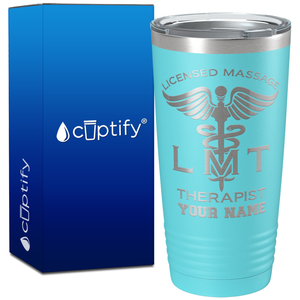 Personalized LMT Licensed Massage Therapist on 20oz Tumbler