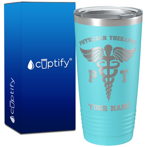 Personalized PT Physician Therapist on 20oz Tumbler