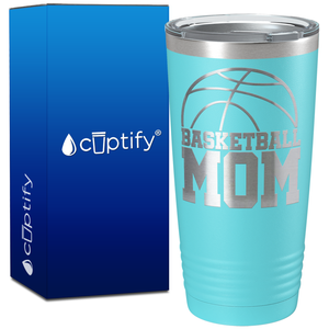 Basketball Mom Half Ball on 20oz Tumbler