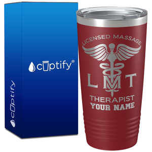 Personalized LMT Licensed Massage Therapist on 20oz Tumbler