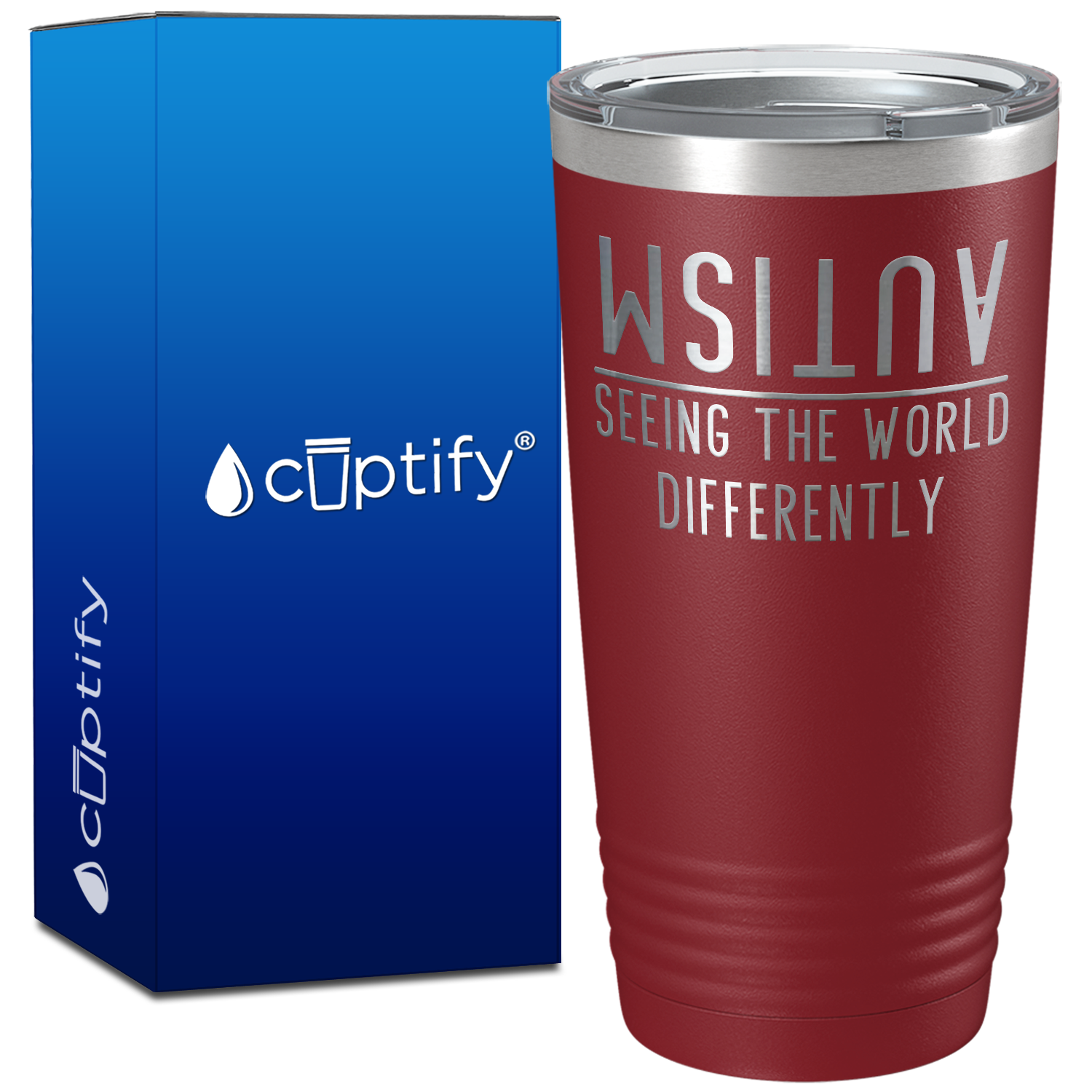 Seeing the World Differently Autism on 20oz Tumbler