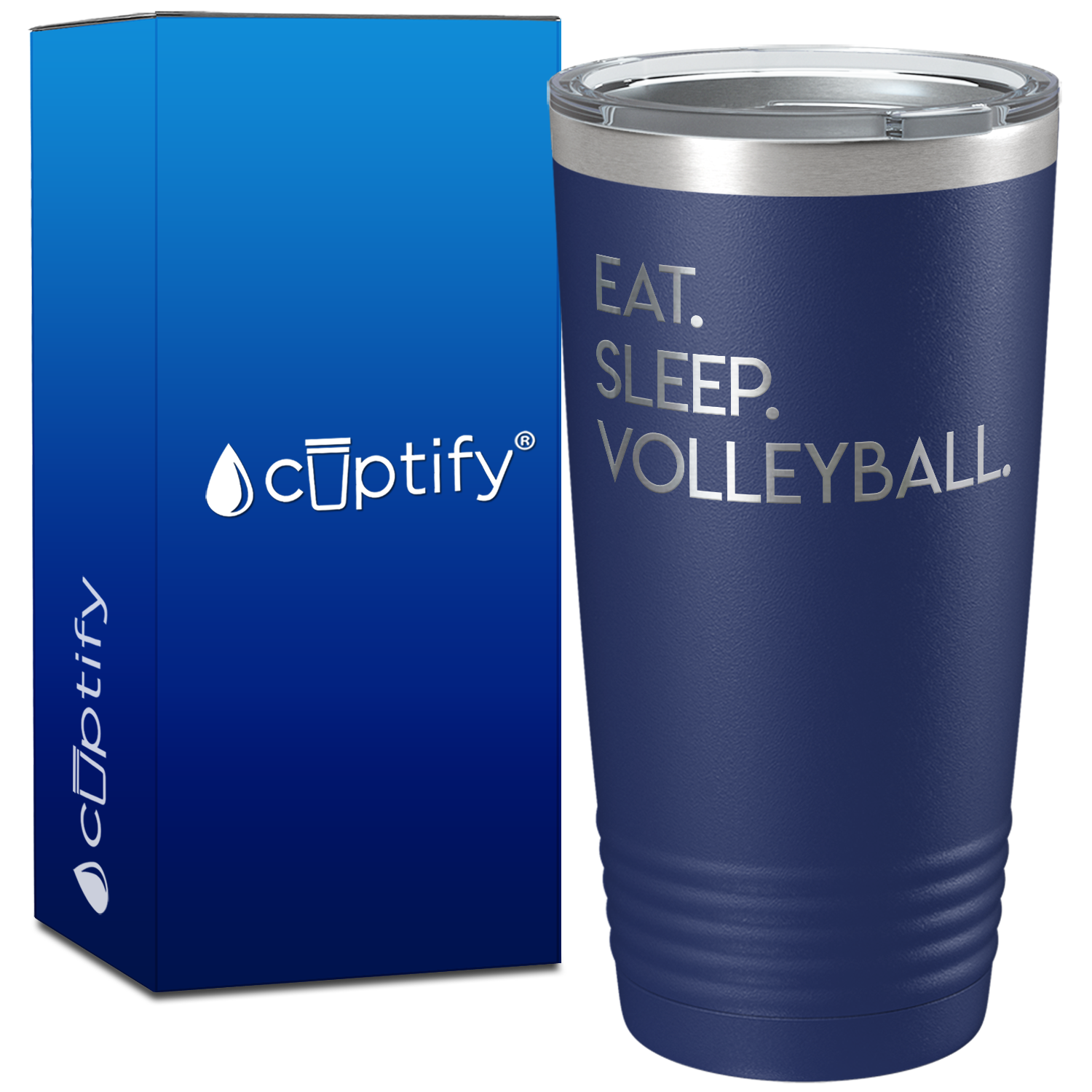 Eat Sleep Volleyball on 20oz Tumbler