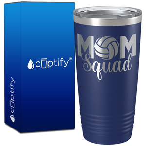 Mom Squad Volleyball on 20oz Volleyball Tumbler