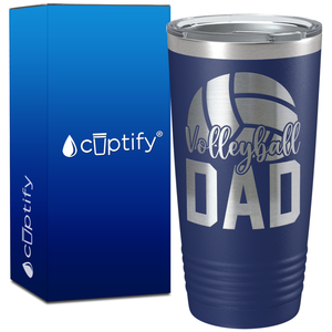 Volleyball Dad Half Ball on 20oz Volleyball Tumbler