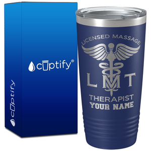 Personalized LMT Licensed Massage Therapist on 20oz Tumbler