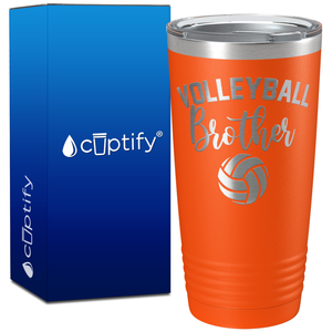 Volleyball Brother on 20oz Volleyball Tumbler