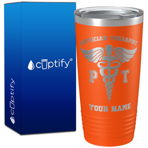 Personalized PT Physician Therapist on 20oz Tumbler