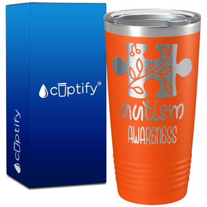 Autism Awareness Puzzle on 20oz Tumbler