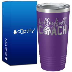 Volleyball Coach on 20oz Volleyball Tumbler