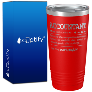 Accountant Noun Definition on 20oz Tumbler