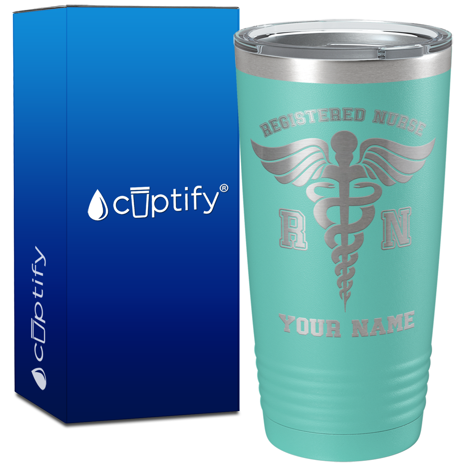 Personalized RN Registered Nurse on 20oz Tumbler