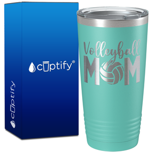 Volleyball Mom on 20oz Volleyball Tumbler