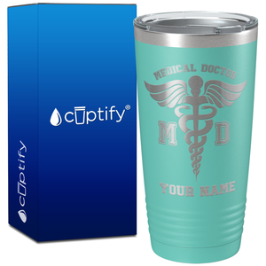 Personalized MD Medical Doctor on 20oz Tumbler