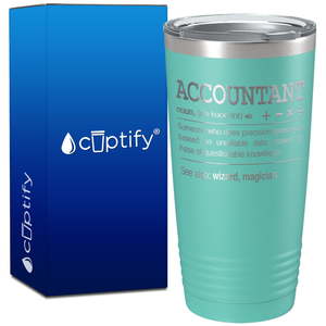 Accountant Noun Definition on 20oz Tumbler