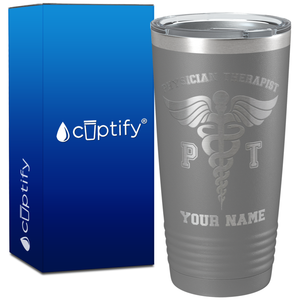 Personalized PT Physician Therapist on 20oz Tumbler