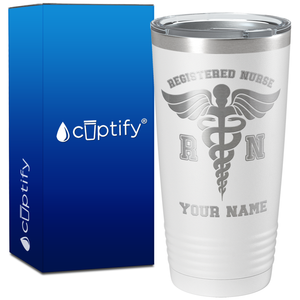 Personalized RN Registered Nurse on 20oz Tumbler