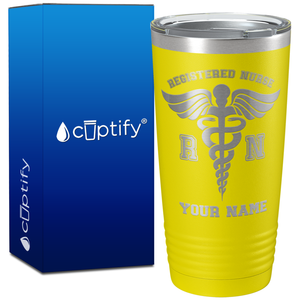 Personalized RN Registered Nurse on 20oz Tumbler