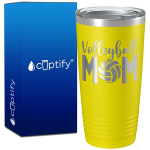 Volleyball Mom on 20oz Volleyball Tumbler