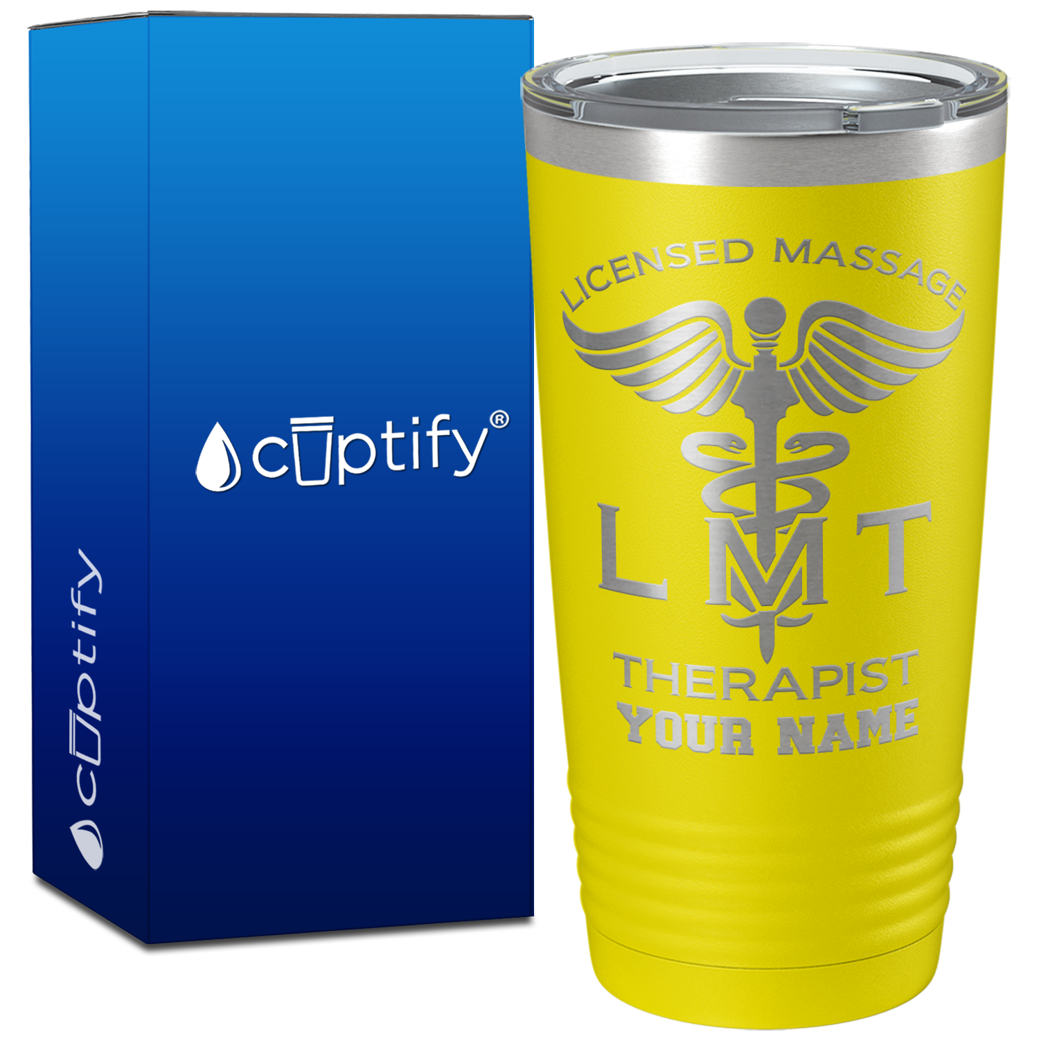 Personalized LMT Licensed Massage Therapist on 20oz Tumbler