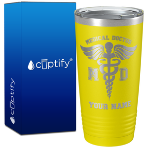 Personalized MD Medical Doctor on 20oz Tumbler