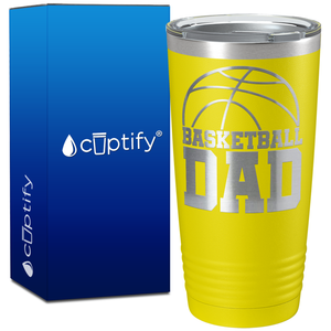 Basketball Dad Half Ball on 20oz Tumbler