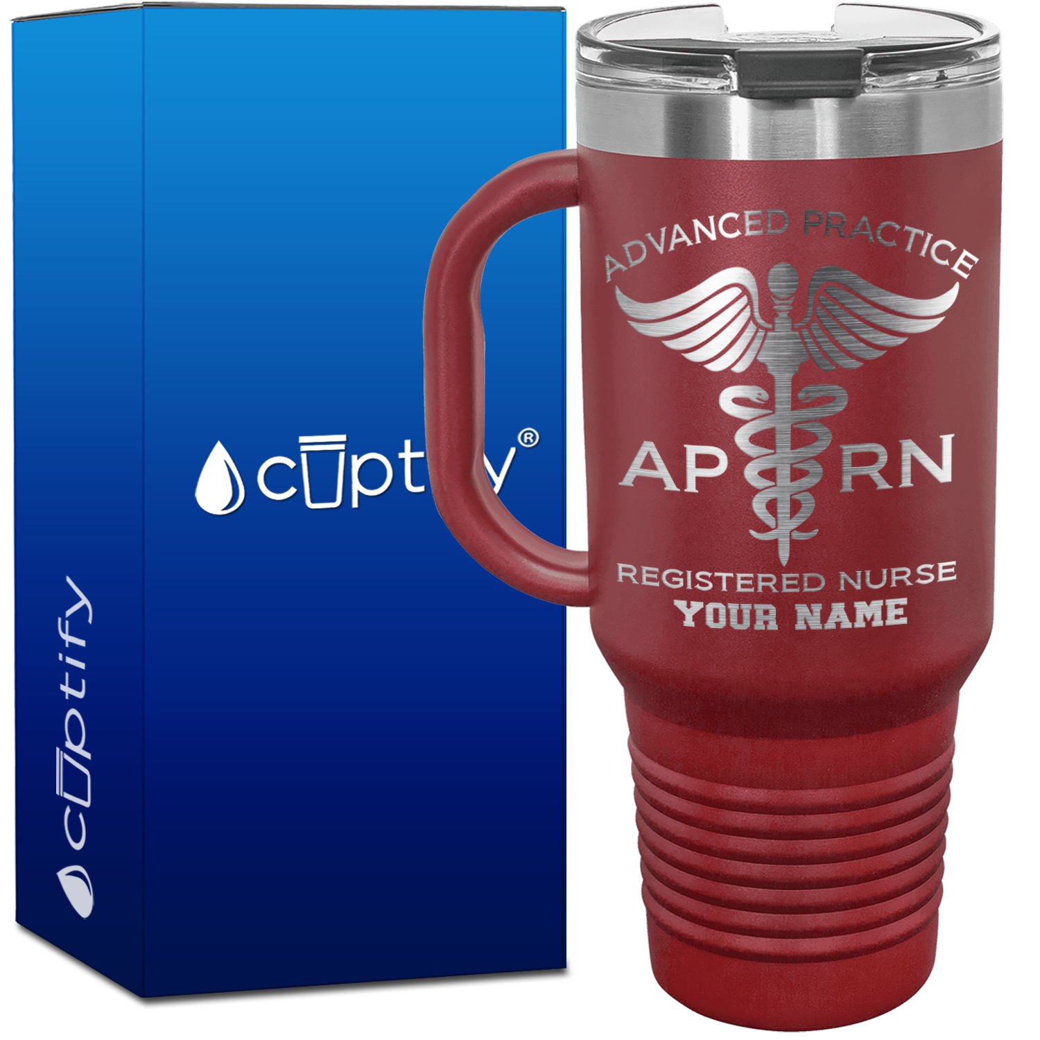 Personalized APRN Advanced Practice Registered Nurse 40oz Medical Travel Mug