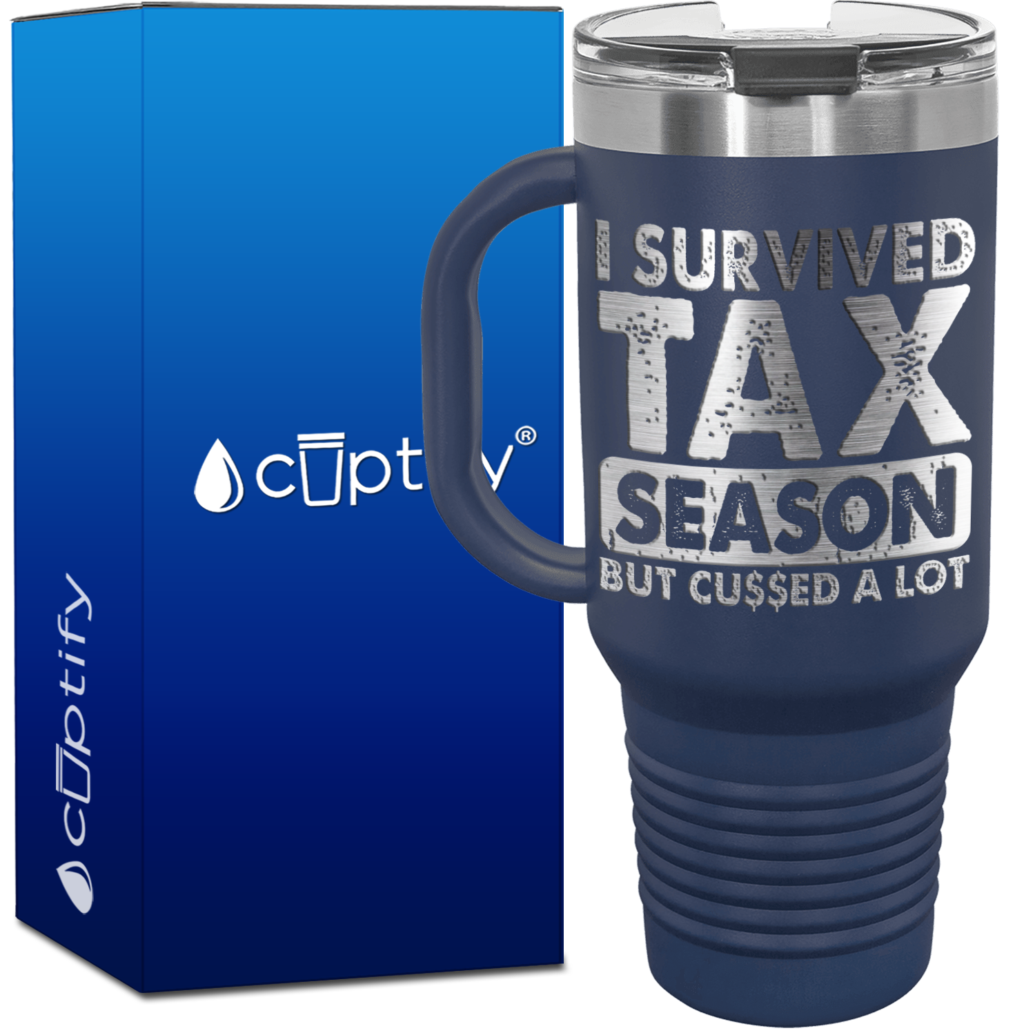 I Survived Tax Season 40oz Accountant Travel Mug